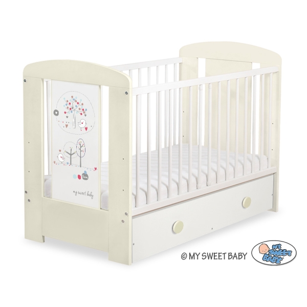 Lettino neonato con Cassetto 120x60cm Maxi