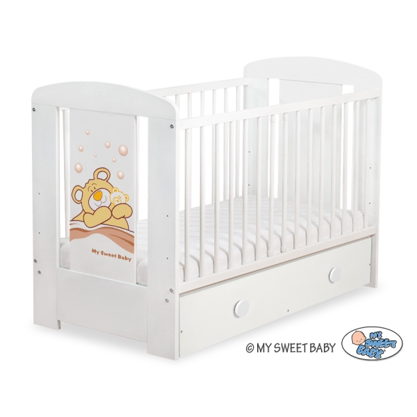 Letto Bebè con Cassetto 120x60cm Maxi Barnaba