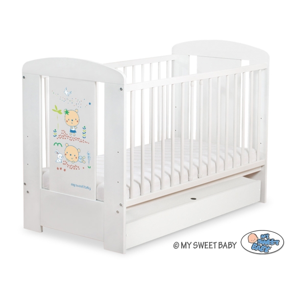 Lettino neonato con Cassetto 120x60cm Standard