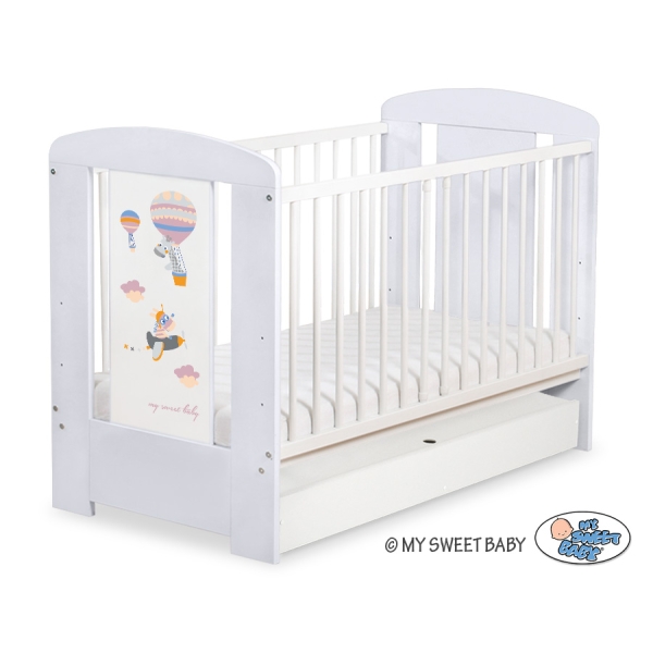 Lettino neonato con Cassetto 120x60cm Standard