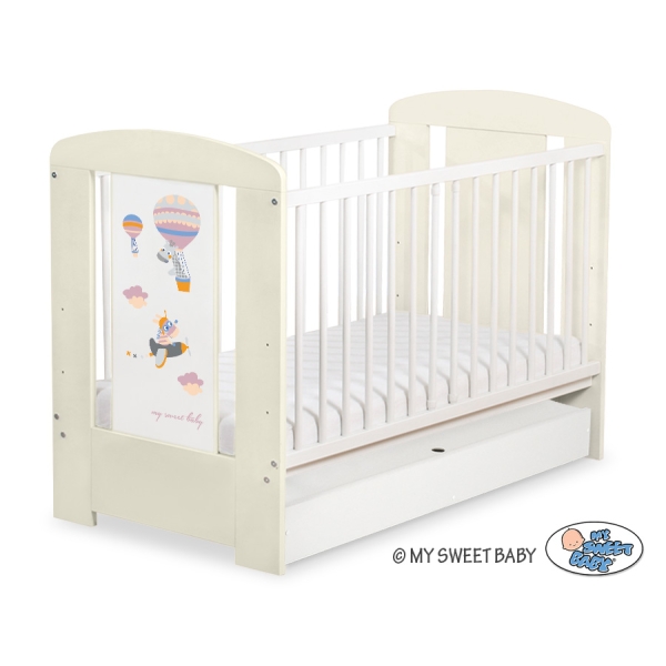 Lettino neonato con Cassetto 120x60cm Standard
