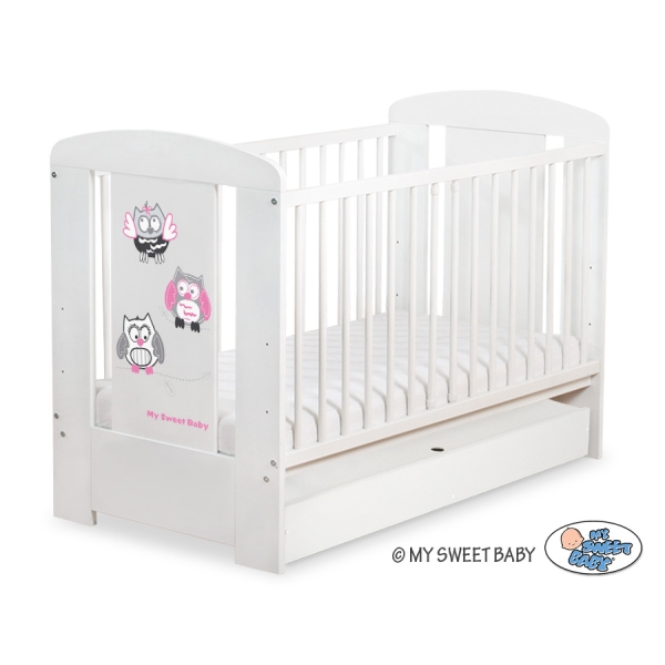 Letto Bebè con Cassetto 120x60cm Standard Gufi