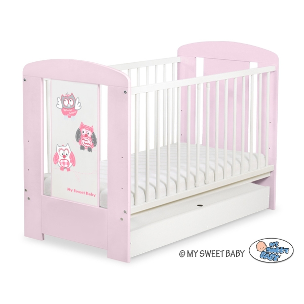 Letto Bebè con Cassetto 120x60cm Standard Gufi