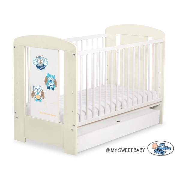 Letto Bebè con Cassetto 120x60cm Standard Gufi