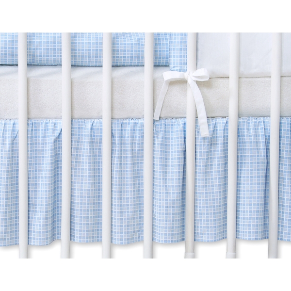 Mantovana Para Lettino e Culla 60x120cm Blu Cuori