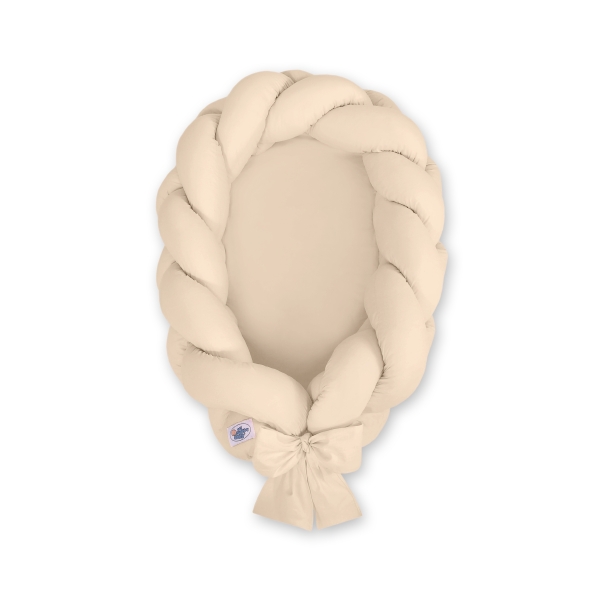 Nido & Paracolpi Treccia 2 in 1 per Neonati Beige
