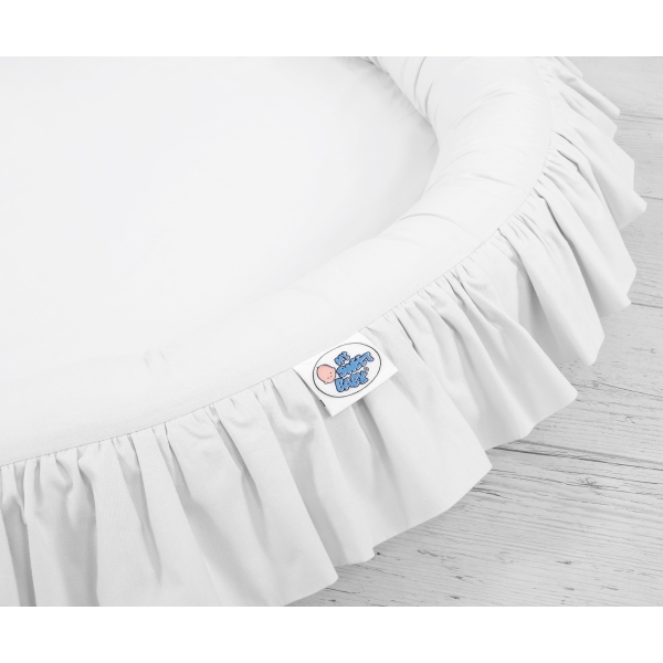 Nido con Balze per Tenda Cameretta Dei Bambini Bianca