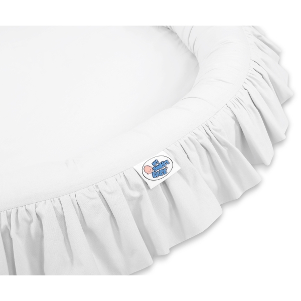 Nido con Balze per Tenda Cameretta Dei Bambini Bianca