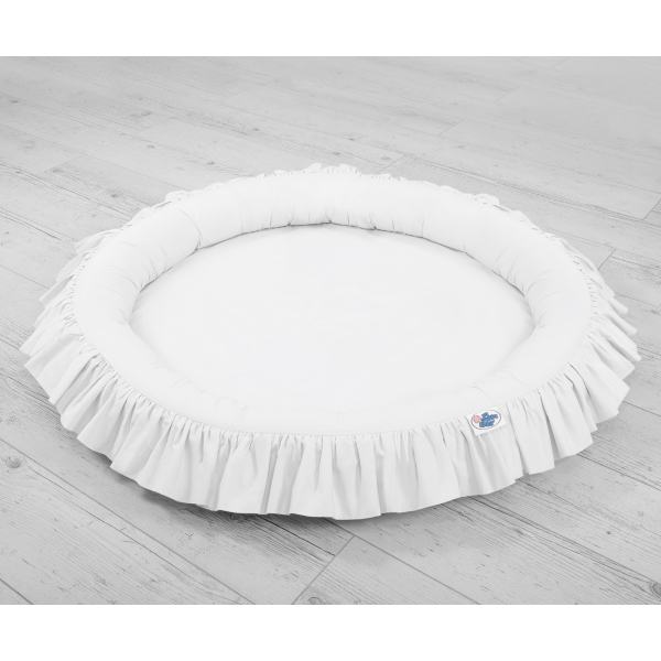 Nido con Balze per Tenda Cameretta Dei Bambini Bianca