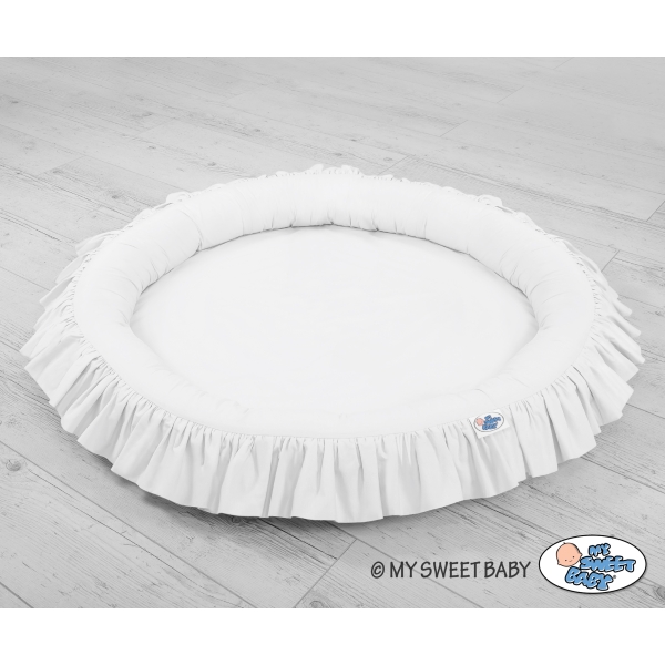 Nido con Balze per Tenda Cameretta Dei Bambini Bianca