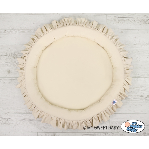 Nido con Balze per Tenda da Appendere al Soffitto Beige