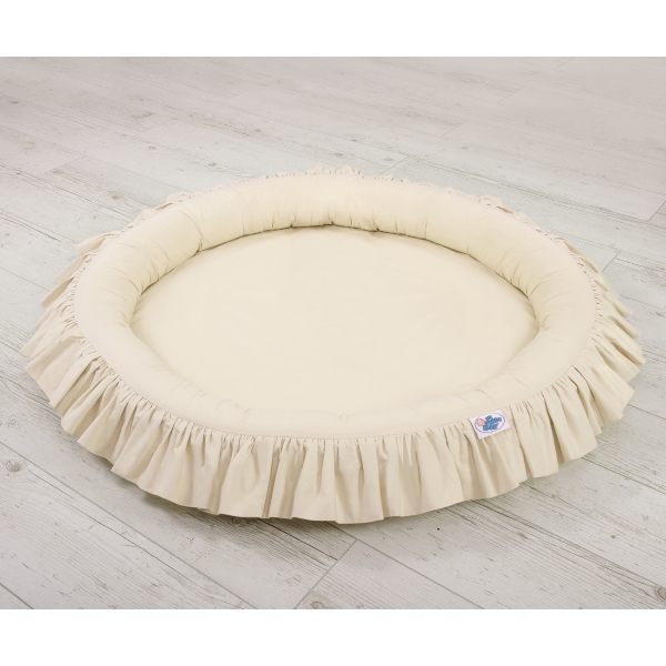 Nido con Balze per Tenda da Appendere al Soffitto Beige