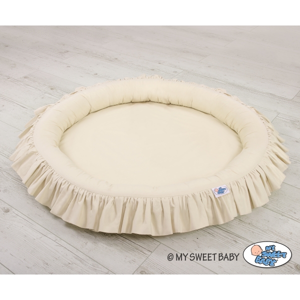 Nido con Balze per Tenda da Appendere al Soffitto Beige