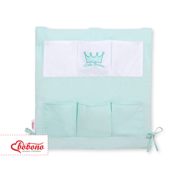 Organizer con 6 Tasche per Lettino Menta Little Prince/Princess