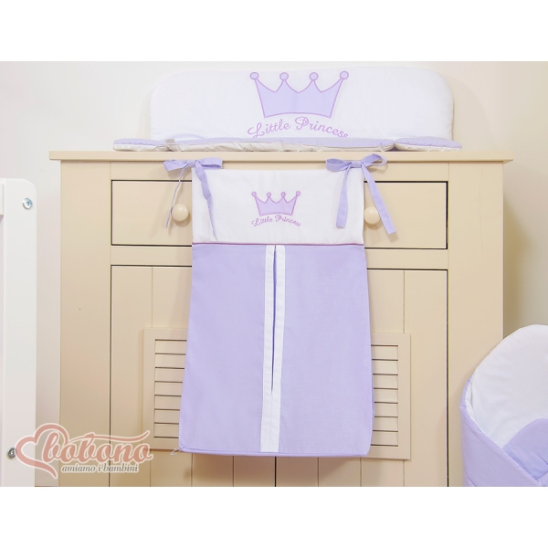 Organizer Pannolini per Lettino Lilla Little Prince/Princess