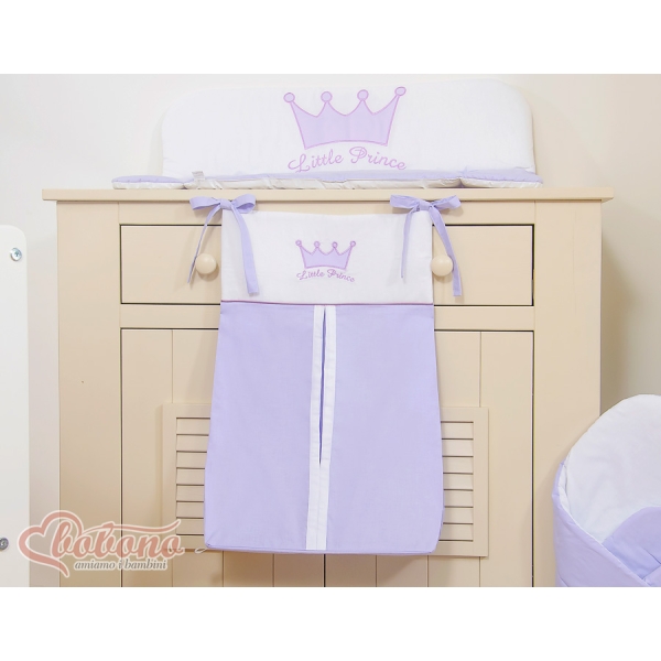 Organizer Pannolini per Lettino Lilla Little Prince/Princess