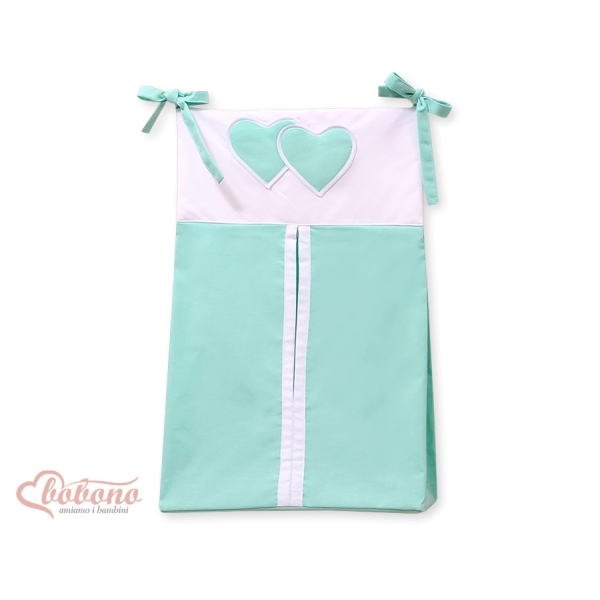 Organizer Pannolini per Lettino Menta Cuori