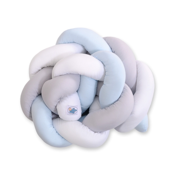 Paracolpi Intrecciato 180cm Blu Bianca Grigio