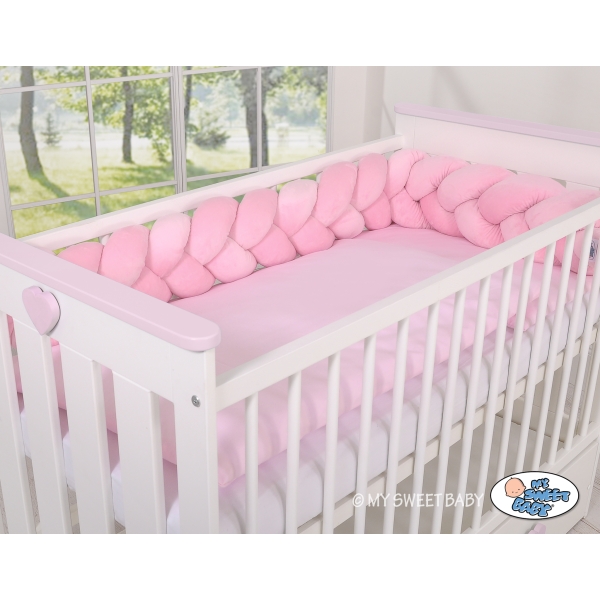 Paracolpi Intrecciato 180cm Rosa per Ragazze