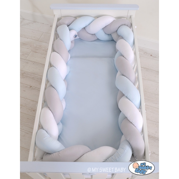 Paracolpi Intrecciato Extra Spesso 3.6 Metri Bianca Grigio Blu