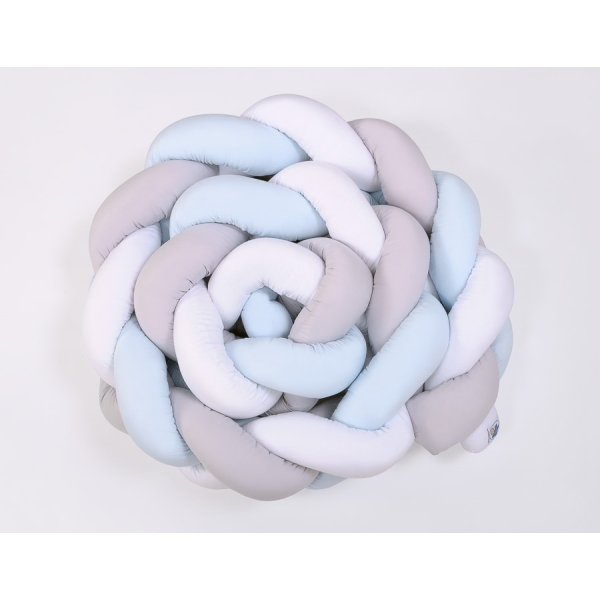 Paracolpi Intrecciato Extra Spesso 3.6 Metri Bianca Grigio Blu