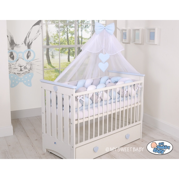 Paracolpi Intrecciato Extra Spesso 3.6 Metri Bianca Grigio Blu