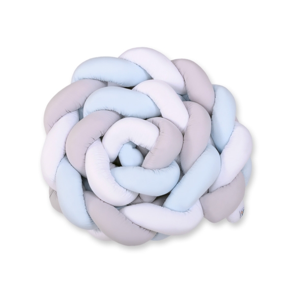 Paracolpi Intrecciato Extra Spesso 3.6 Metri Bianca Grigio Blu