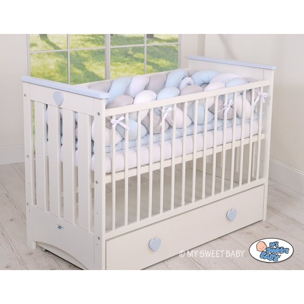Paracolpi Intrecciato Extra Spesso 3.6 Metri Bianca Grigio Blu