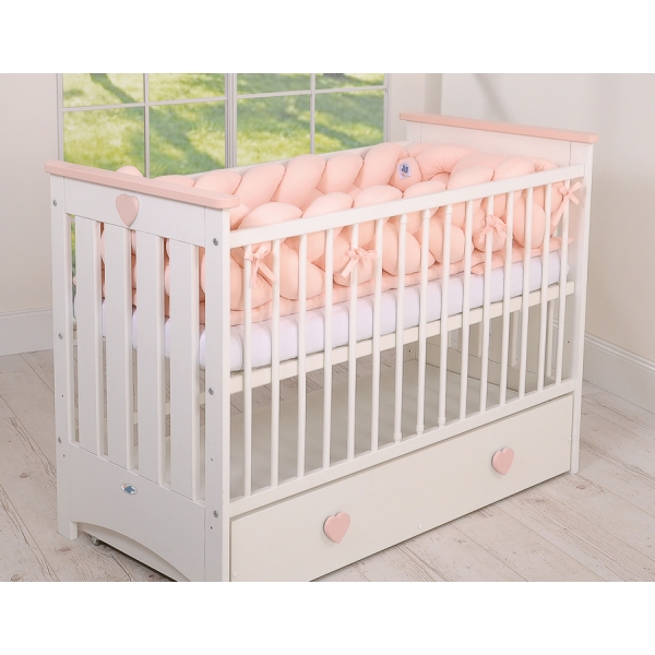 Paracolpi Intrecciato Extra Spesso 3.6 Metri Rosa Cipria