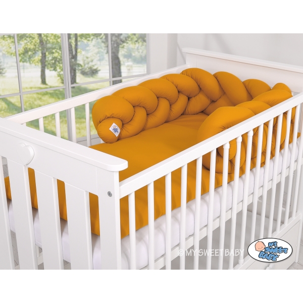Paracolpi Intrecciato Lettino 360cm Giallo Miele
