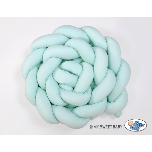 Paracolpi Intrecciato Lettino 360cm Menta