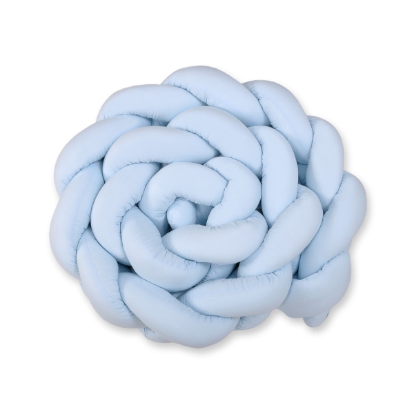 Paracolpi Lettino 4 Lati Treccia Blu Ragazzo