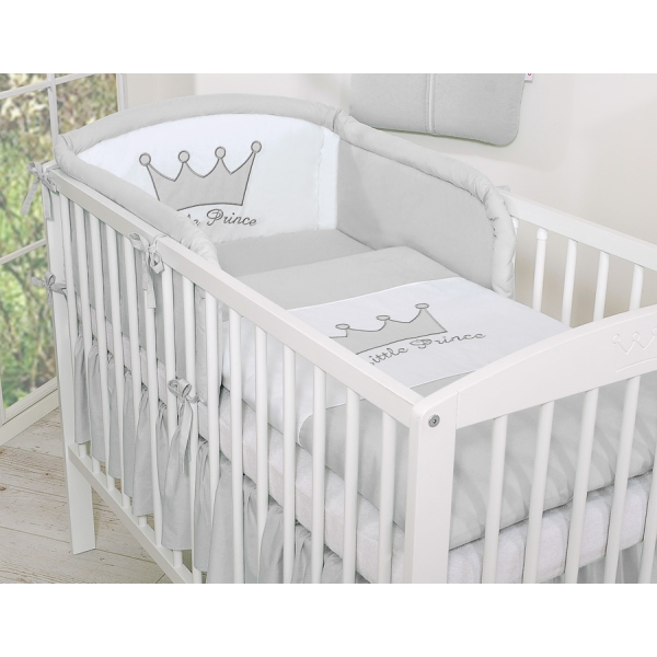 Paracolpi per Lettino Bimbo Grigio Little Prince/Princess