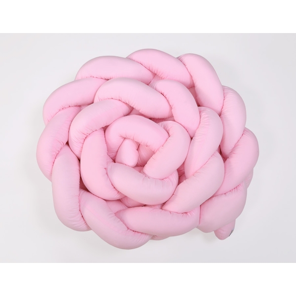 Paracolpi Treccia Lettino Extra Alto Rosa Rosa per Ragazze