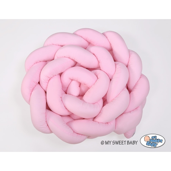 Paracolpi Treccia Lettino Extra Alto Rosa Rosa per Ragazze