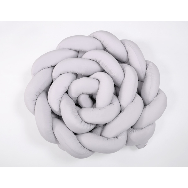 Paracolpi Treccia Lettino Extra Spesso XXL Grigio