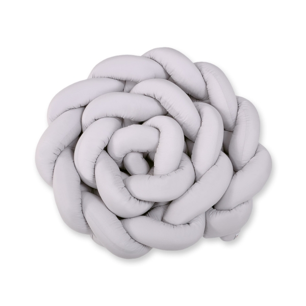 Paracolpi Treccia Lettino Extra Spesso XXL Grigio