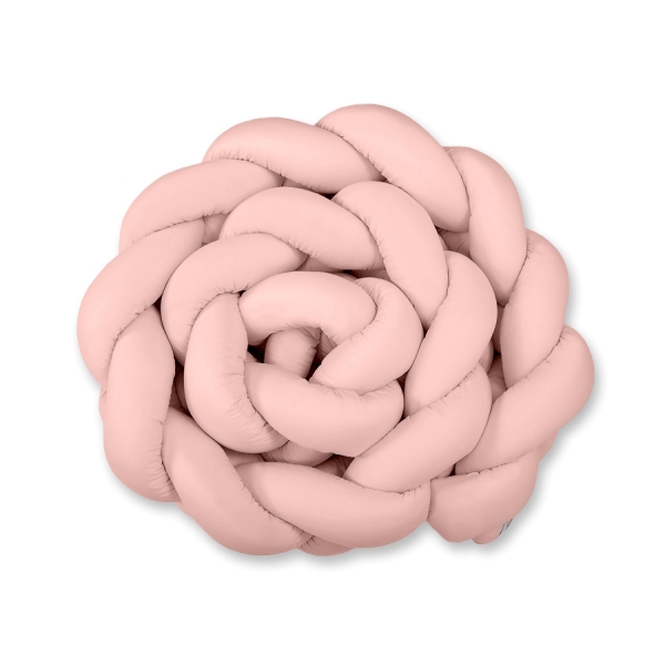 Paracolpi Treccia Lettino Extra Spesso XXL Rosa Scuro
