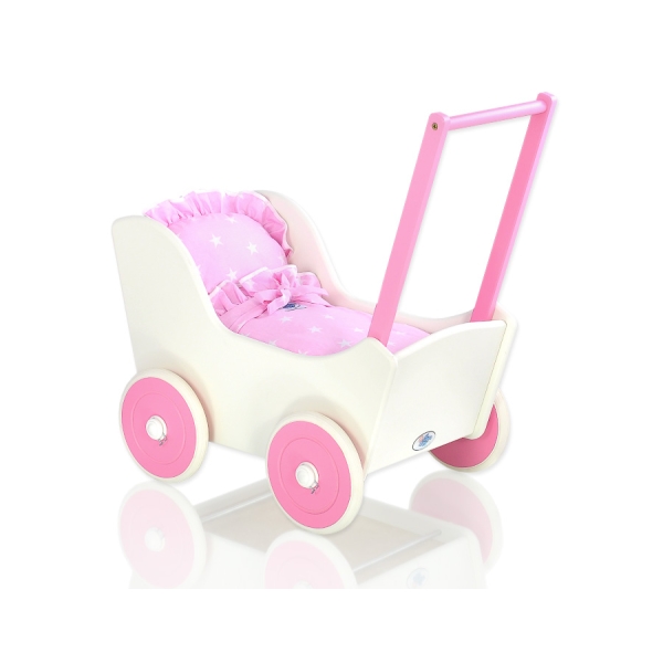 Passeggino per le Bambole Biancheria Bianca