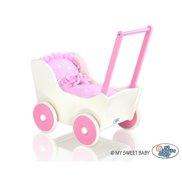 Passeggino per le Bambole Biancheria Bianca