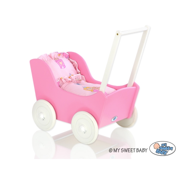 Passeggino per le Bambole Biancheria Bianca
