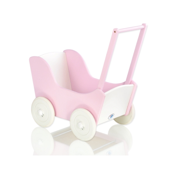 Passeggino per le Bambole Rosa Bianca