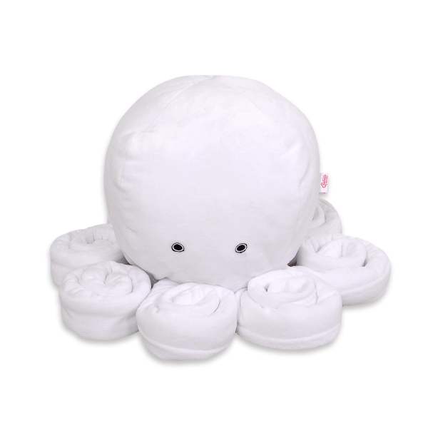 Peluche Polpo Coccolone con Sonaglio Bianca