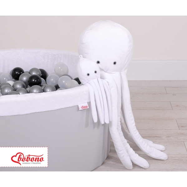 Peluche Polpo Coccolone con Sonaglio Bianca