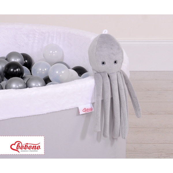 Peluche Polpo Coccolone con Sonaglio Grigio