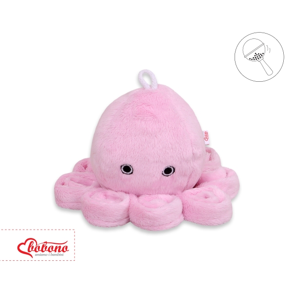 Peluche Polpo Coccolone con Sonaglio Rosa