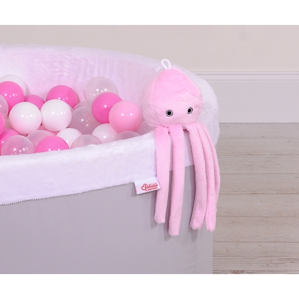 Peluche Polpo Coccolone con Sonaglio Rosa