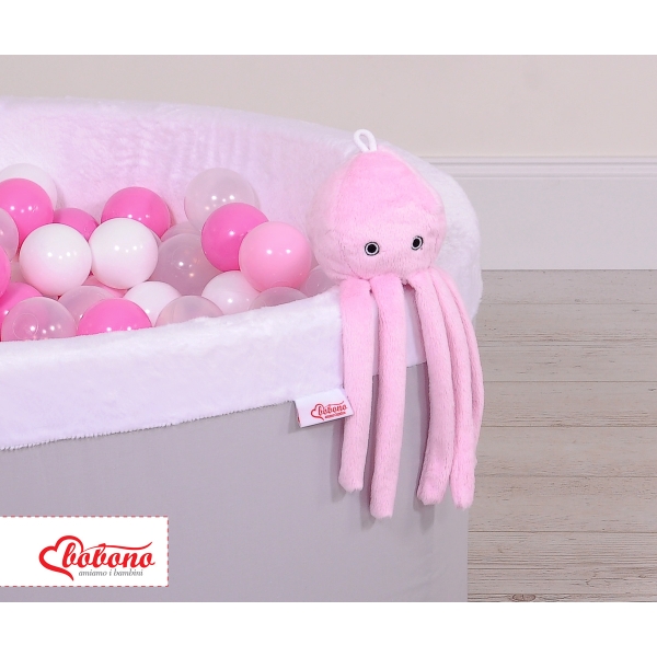 Peluche Polpo Coccolone con Sonaglio Rosa