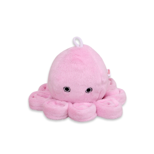 Peluche Polpo Coccolone con Sonaglio Rosa