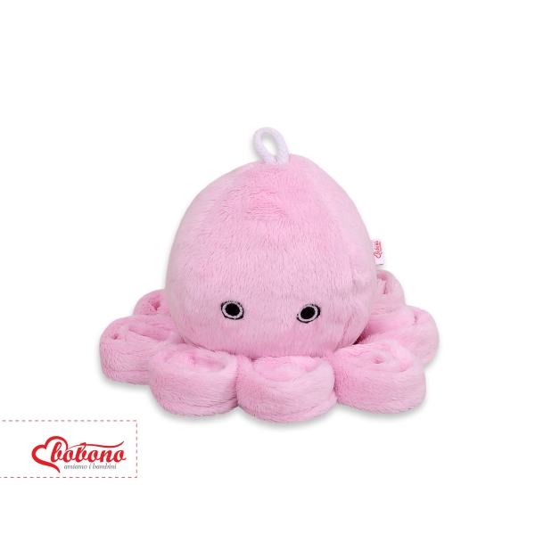 Peluche Polpo Coccolone con Sonaglio Rosa